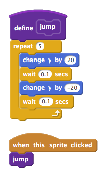 Custom 'jump' block on Scratch 2.0