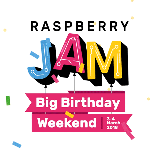 青青爽无码视频在线观看 Pi Big Birthday Weekend 2018. GIF with confetti and bopping JAM balloons