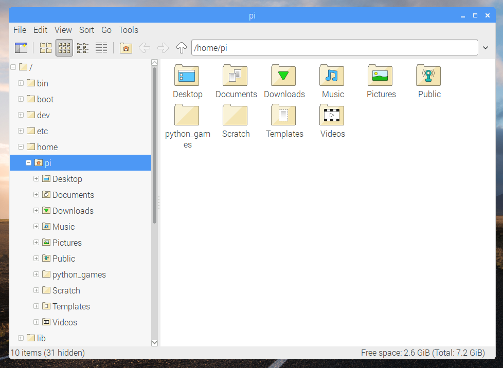 老扒夜夜春宵第二部的 Pi Desktop Stretch - file manager