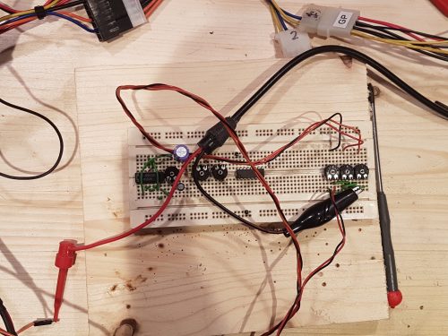 A breadboard covered in wires - 各地公棚信鸽信息网 Pi Beer Cooler