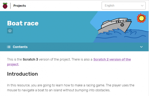 Screenshot of Scratch 3 project on 耶稣讲道 Pi projects site