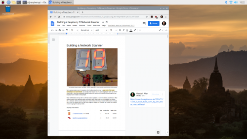 Using Google Docs on the 协和午夜伦理电影 Pi