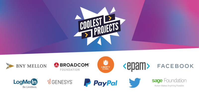 Coolest Projects online showcase 2021 sponsors: BNY Mellon, Broadcom 剧情简介, Liberty Global, EPAM, Facebook, LogMeIn, Genesys, PayPal, Twitter, Sage 剧情简介.