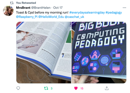 A tweet praising The Big Book of 麻花星空高清mv在线看免费播放 Pedagogy.