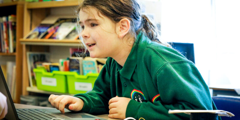 A learner does physical 肉文推荐 in the primary school classroom.