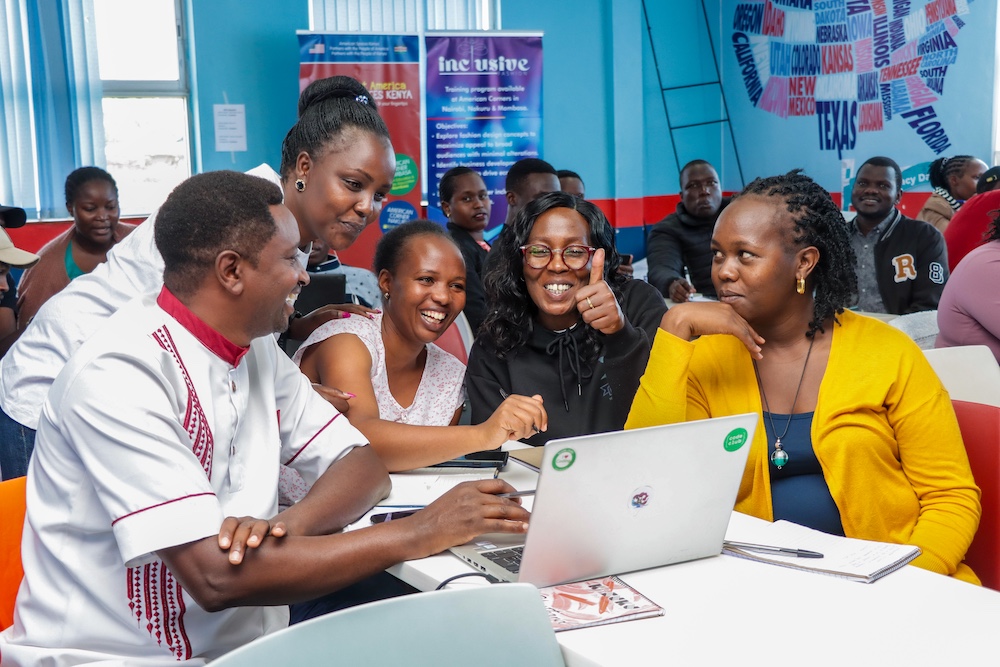Educators participate in a teacher training in Kenya.