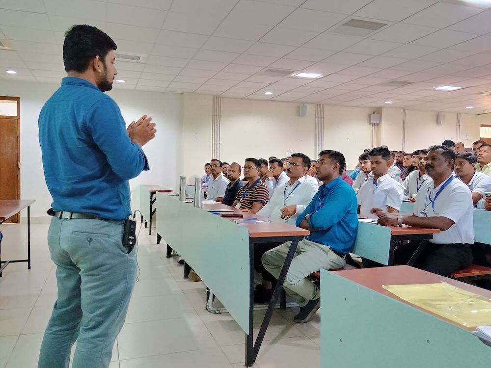 Teachers at a teacher training in Odisha.