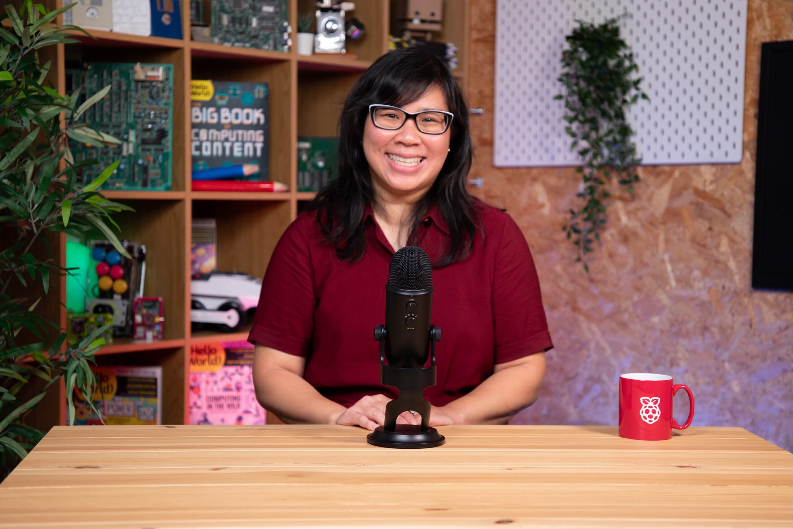 Hello World Editor: Meg Wang, presenting an episode of the Hello World Podcast