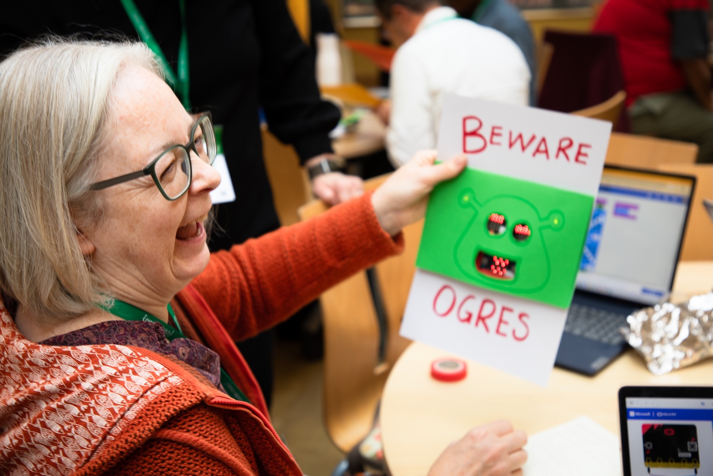 Educator at Code Club Conference attending a workshop