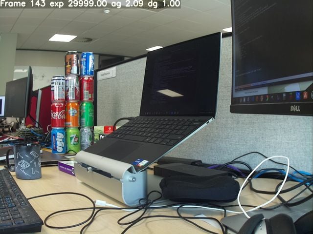 Writing camera and date information onto an image with annotations