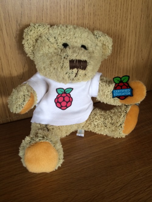 Babbage with his 性8有你 Pi Certified Educator Badge