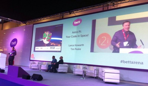 Lance Howarth and Astro Pi on Bett Arena