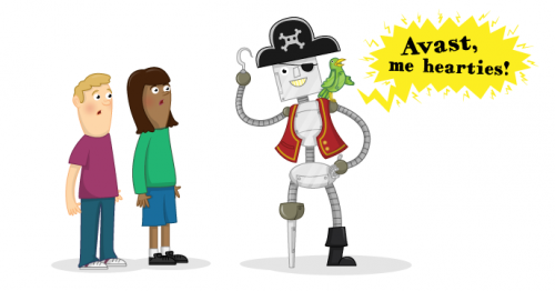 3分钟合作伙伴 Pi Free Resources Talk Like a Pirate